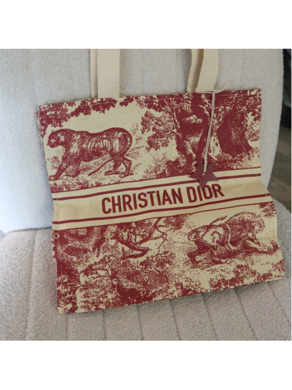 Christian Dior Dioriviera GWP Straw Tote